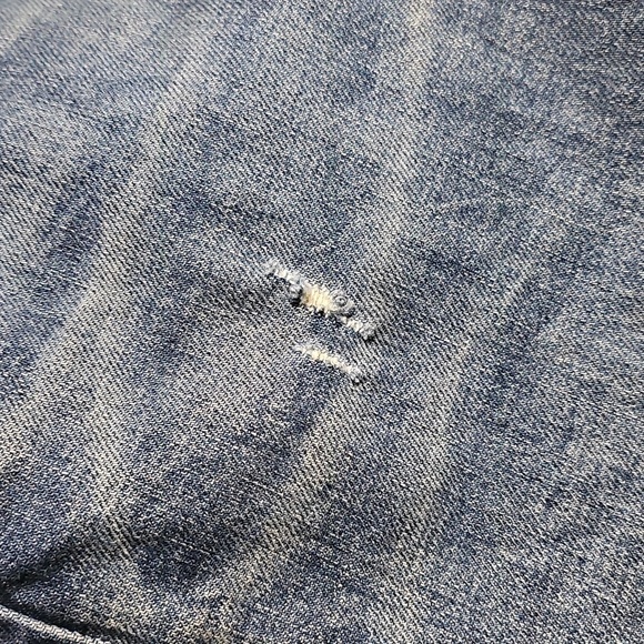 6397 Dark Used Blue High Rise Jeans‎ Button Fly Size 26 - Picture 7 of 9